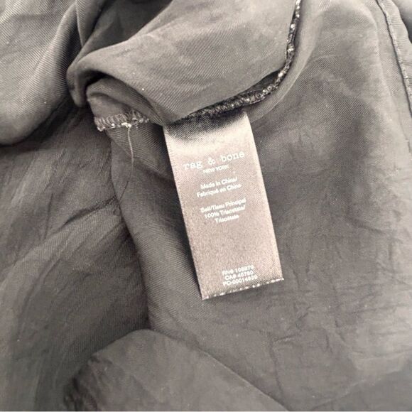 Rag & Bone black wrap buckle tie detail top size medium - Picture 6 of 7